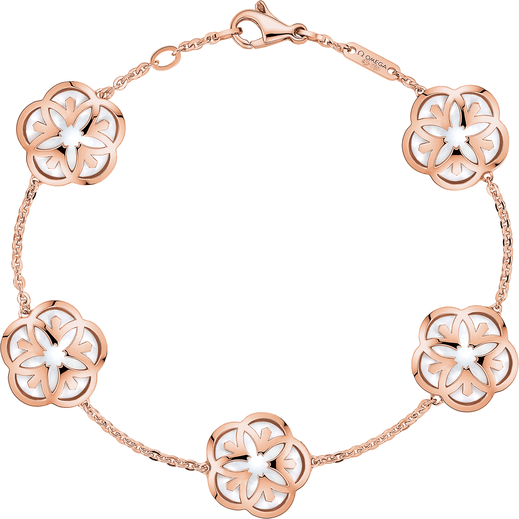 欧米茄FLOWER系列 手链, 红色18k金, 珍珠母贝 - B43BGA0204005 - 影像 1