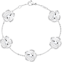 欧米茄FLOWER系列 手链, 白色18K金, 弧面形珍珠母贝 - B603BC0700105