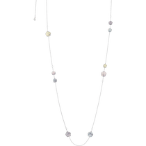 欧米茄FLOWER系列 项链, 白色18k金, 天使石, 玉髓, 玉石, 欧泊 - L603BC0700305
