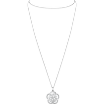欧米茄FLOWER<span class="nowrap">系列</span> 项链, 白色18k金, 钻石, 珍珠母贝 - l603bc0400105