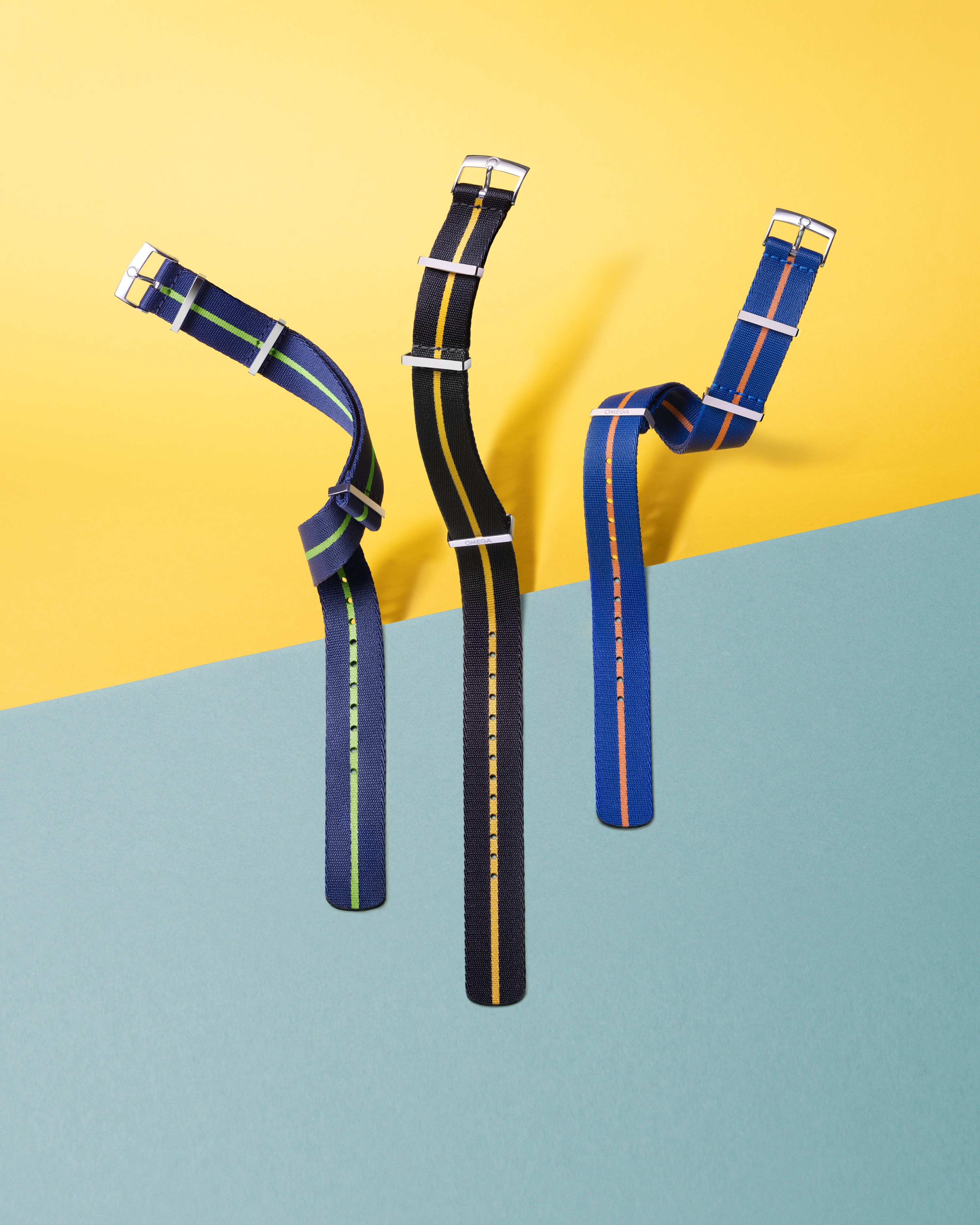 NATO表带 - 尼龙, 蓝色和橙色 - 031CWZ014697w - 影像 2