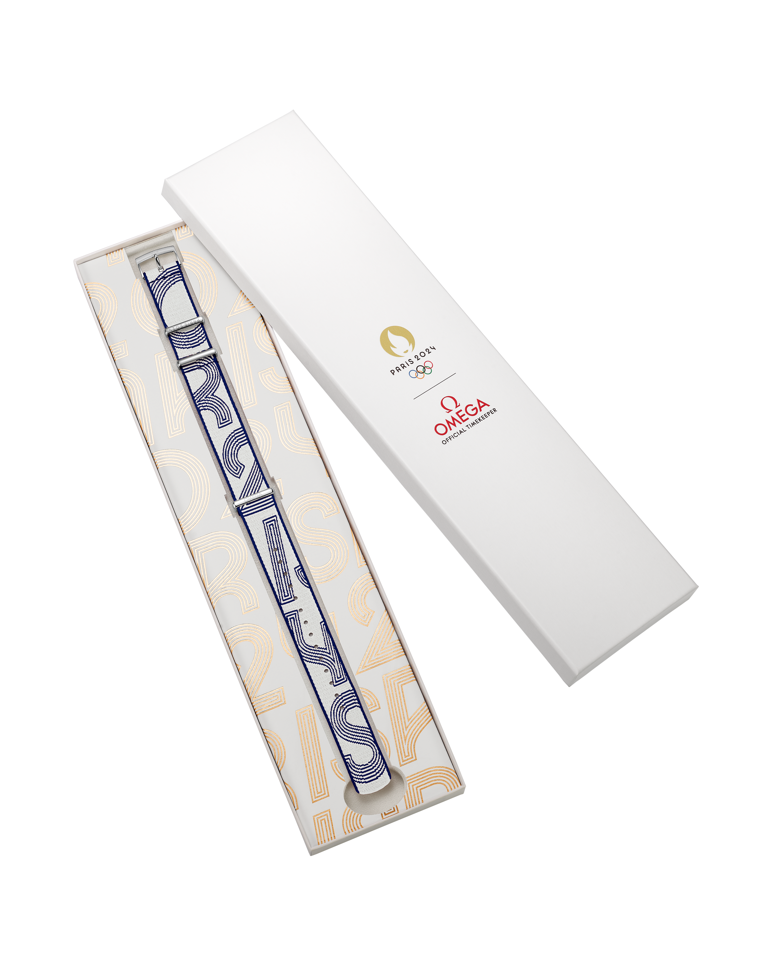 NATO表带 - 尼龙, 蓝色和白色 - 031Z019138W - 影像 2