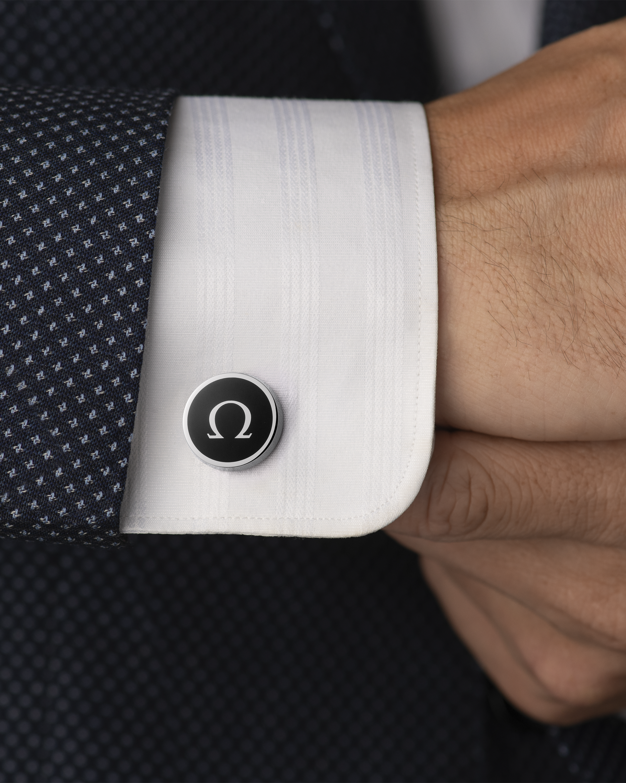 Omegamania 袖扣, 精钢 - C91STA0206105 - 影像 2