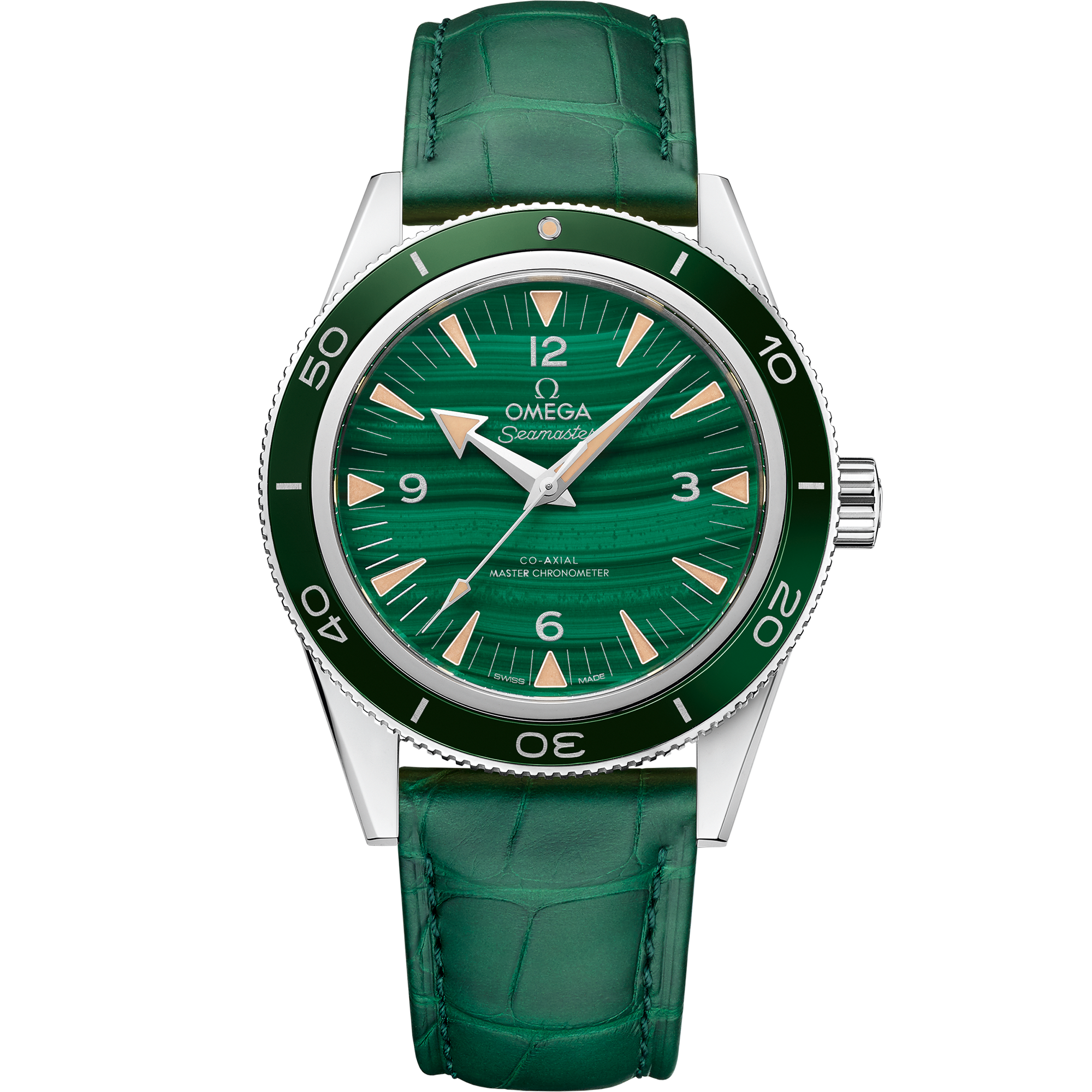 海马系列 海马300 41毫米, 铂金 搭配 皮表带 - 234.93.41.21.99.001 - 影像 1