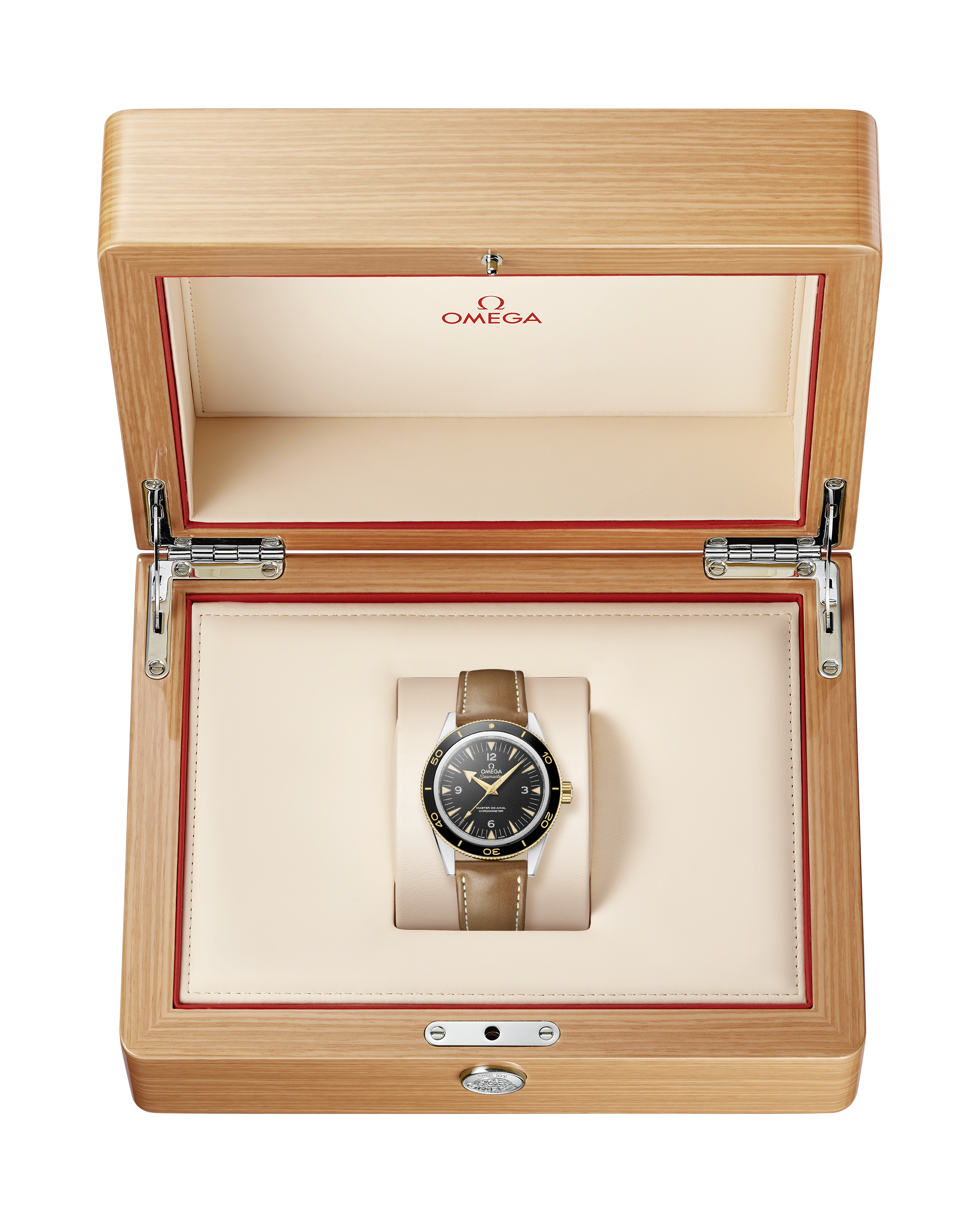 海马系列 海马300 41毫米, 精钢-黄色18 k金表壳 搭配 皮表带 - 233.22.41.21.01.001 - 影像 2