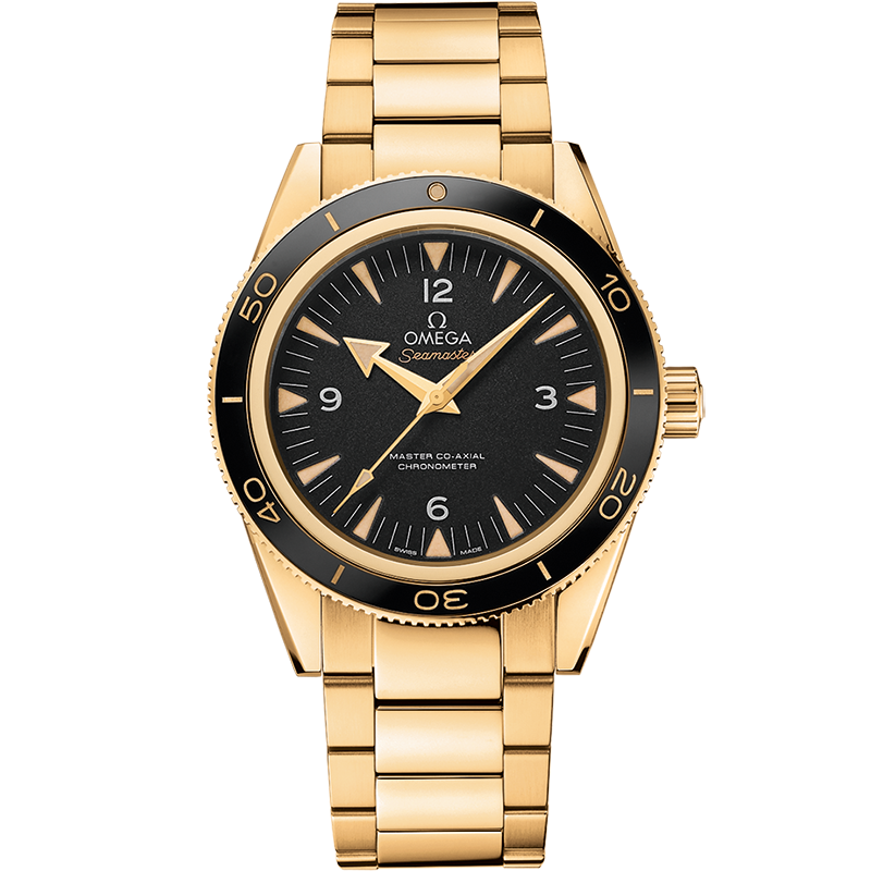 海马系列 海马300 41毫米, 黄色18 k金表壳 搭配 黄色18 k金表链 - 233.60.41.21.01.002 - 影像 1