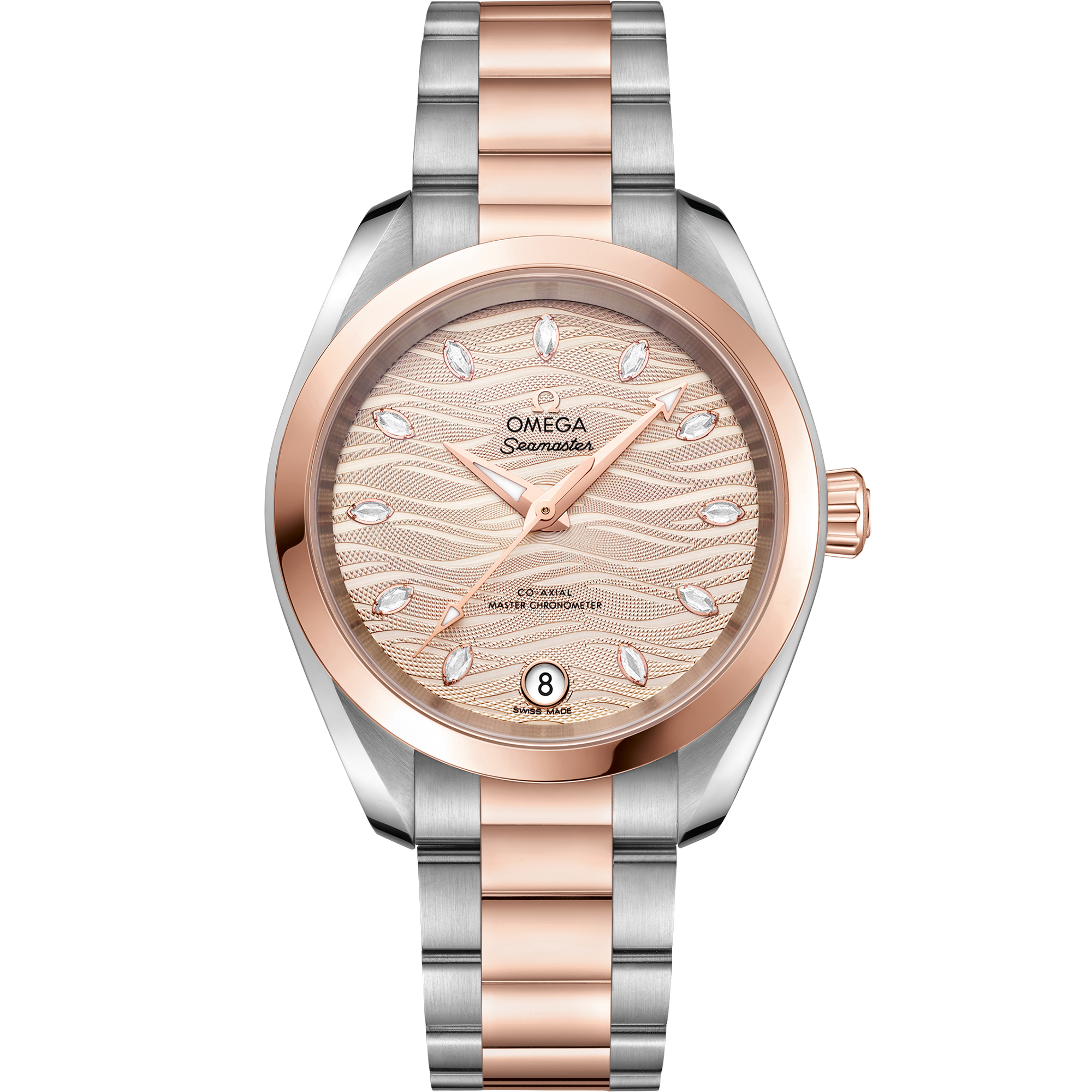 海马系列 AQUA TERRA 150米腕表 34毫米, 精钢-Sedna™ 18k金表壳 搭配 精钢-Sedna™ 18k金表链 - 220.20.34.20.59.001 - 影像 1