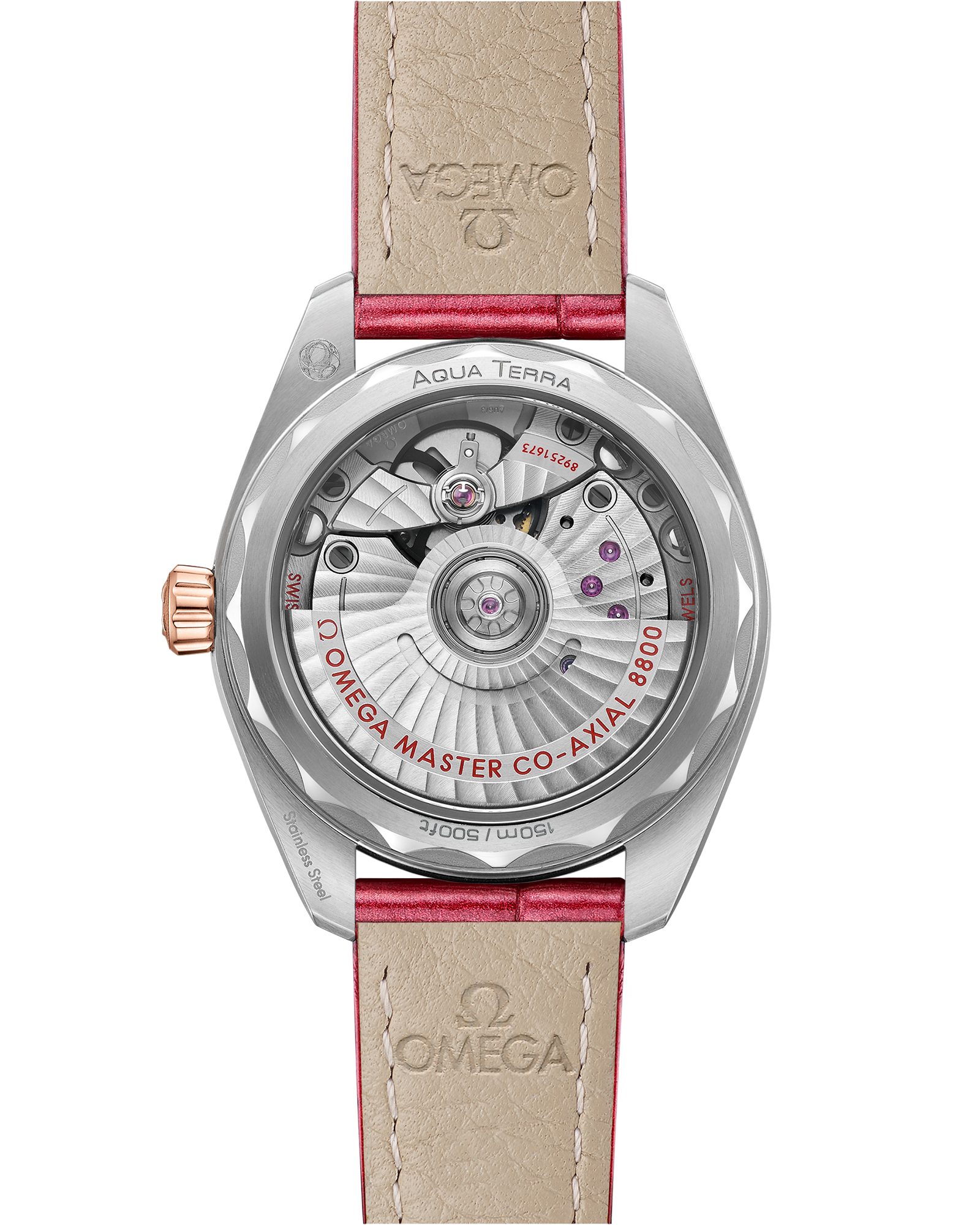 海马系列 AQUA TERRA 150米腕表 34毫米, 精钢-Sedna™ 18k金表壳 搭配 皮表带 - 220.23.34.20.60.001 - 影像 2