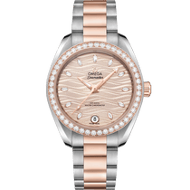 海马系列 34毫米, 精钢-Sedna™ 18k金表壳 搭配 精钢-Sedna™ 18k金表链 - 22025342059001