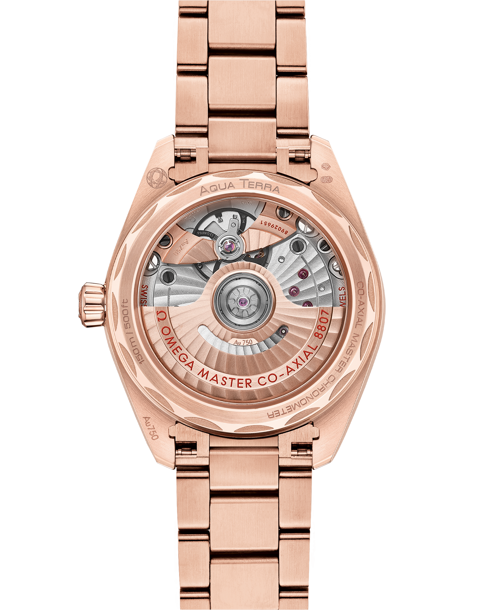 海马系列 AQUA TERRA 150米腕表 34毫米, Sedna™ 18k金表壳 搭配 Sedna™ 18k金表链 - 220.55.34.20.99.002 - 影像 2