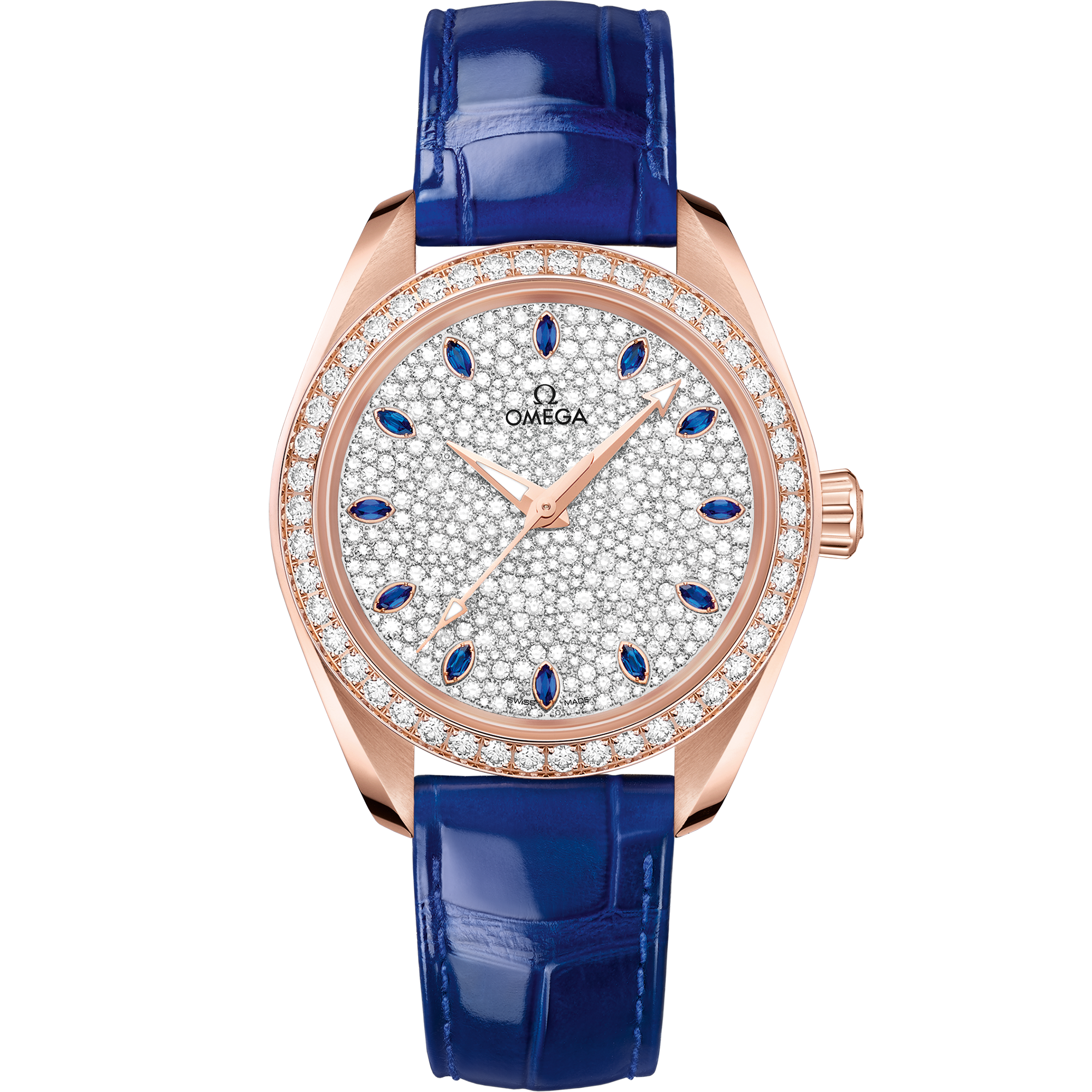 海马系列 AQUA TERRA 150米腕表 34毫米, Sedna™ 18k金表壳 搭配 皮表带 - 220.58.34.20.99.002 - 影像 1