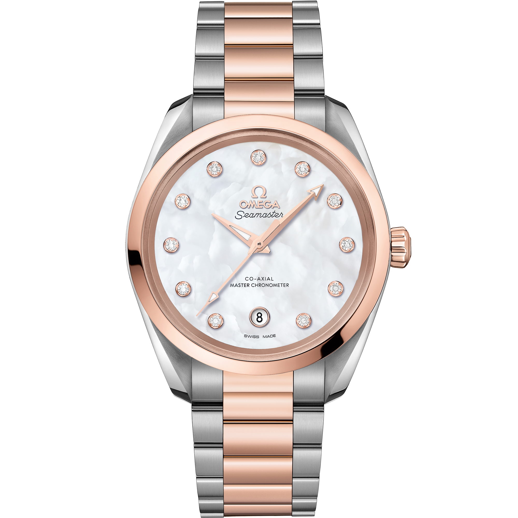 海马系列 AQUA TERRA 150米腕表 38毫米, 精钢-Sedna™ 18k金表壳 搭配 精钢-Sedna™ 18k金表链 - 220.20.38.20.55.001 - 影像 1