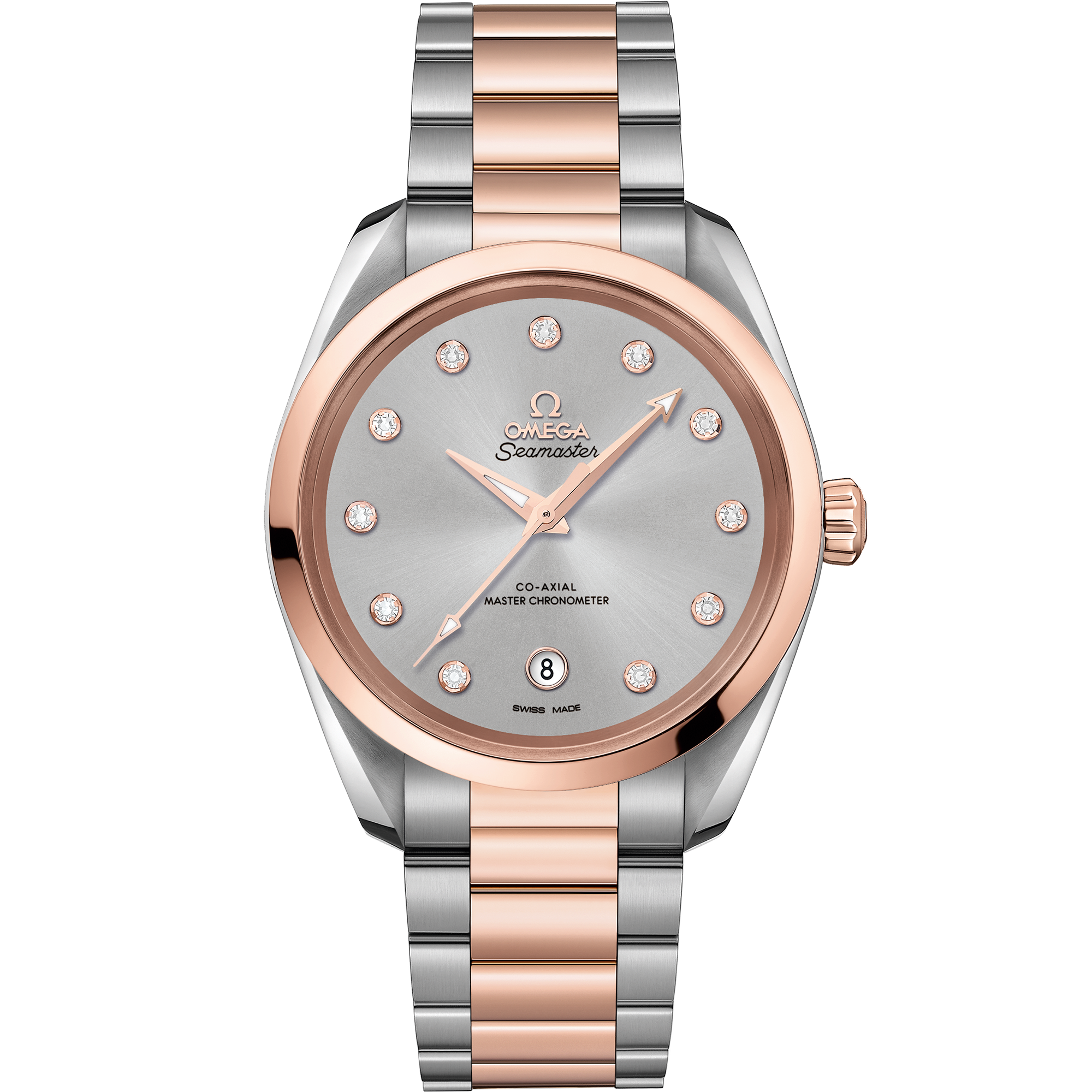 海马系列 AQUA TERRA 150米腕表 38毫米, 精钢-Sedna™ 18k金表壳 搭配 精钢-Sedna™ 18k金表链 - 220.20.38.20.56.002 - 影像 1