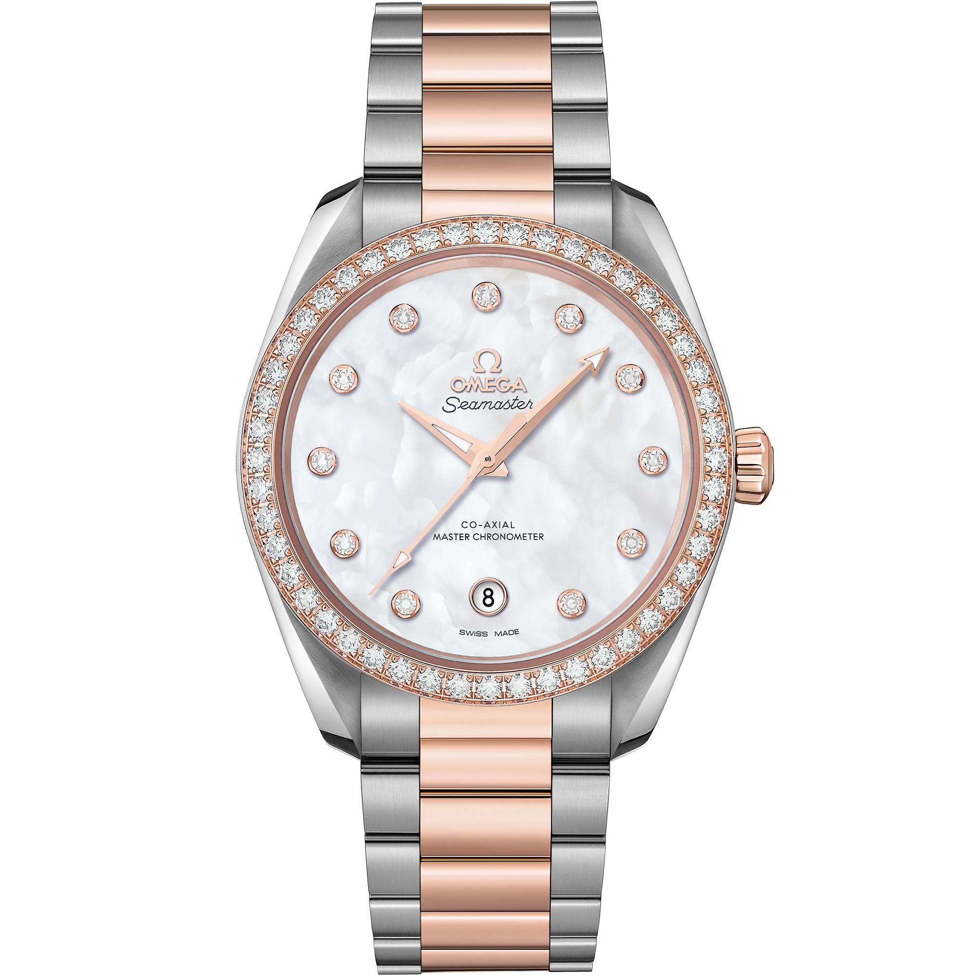 海马系列 AQUA TERRA 150米腕表 38毫米, 精钢-Sedna™ 18k金表壳 搭配 精钢-Sedna™ 18k金表链 - 220.25.38.20.55.001 - 影像 1