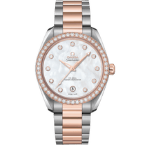 海马系列 AQUA TERRA 150米腕表 38毫米, 精钢-Sedna™ 18k金表壳 搭配 精钢-Sedna™ 18k金表链 - 22025382055001