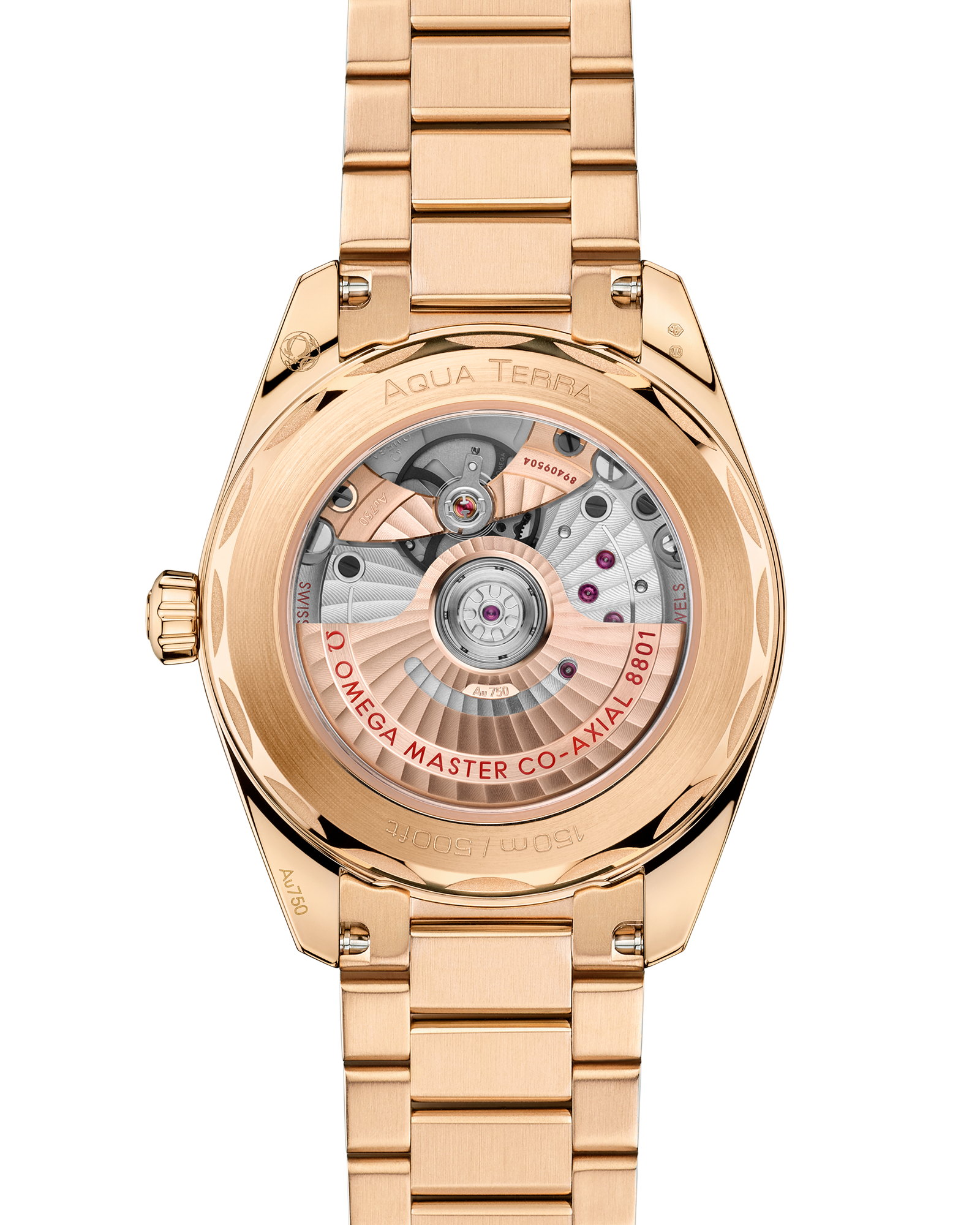 海马系列 AQUA TERRA 150米腕表 38毫米, Moonshine 18k金表壳 搭配 Moonshine 18k金表链 - 220.50.38.20.03.001 - 影像 2