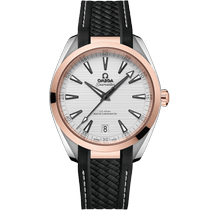 海马系列 AQUA TERRA 150米腕表 41毫米, 精钢-Sedna™ 18k金表壳 搭配 橡胶表带 - 22022412102001