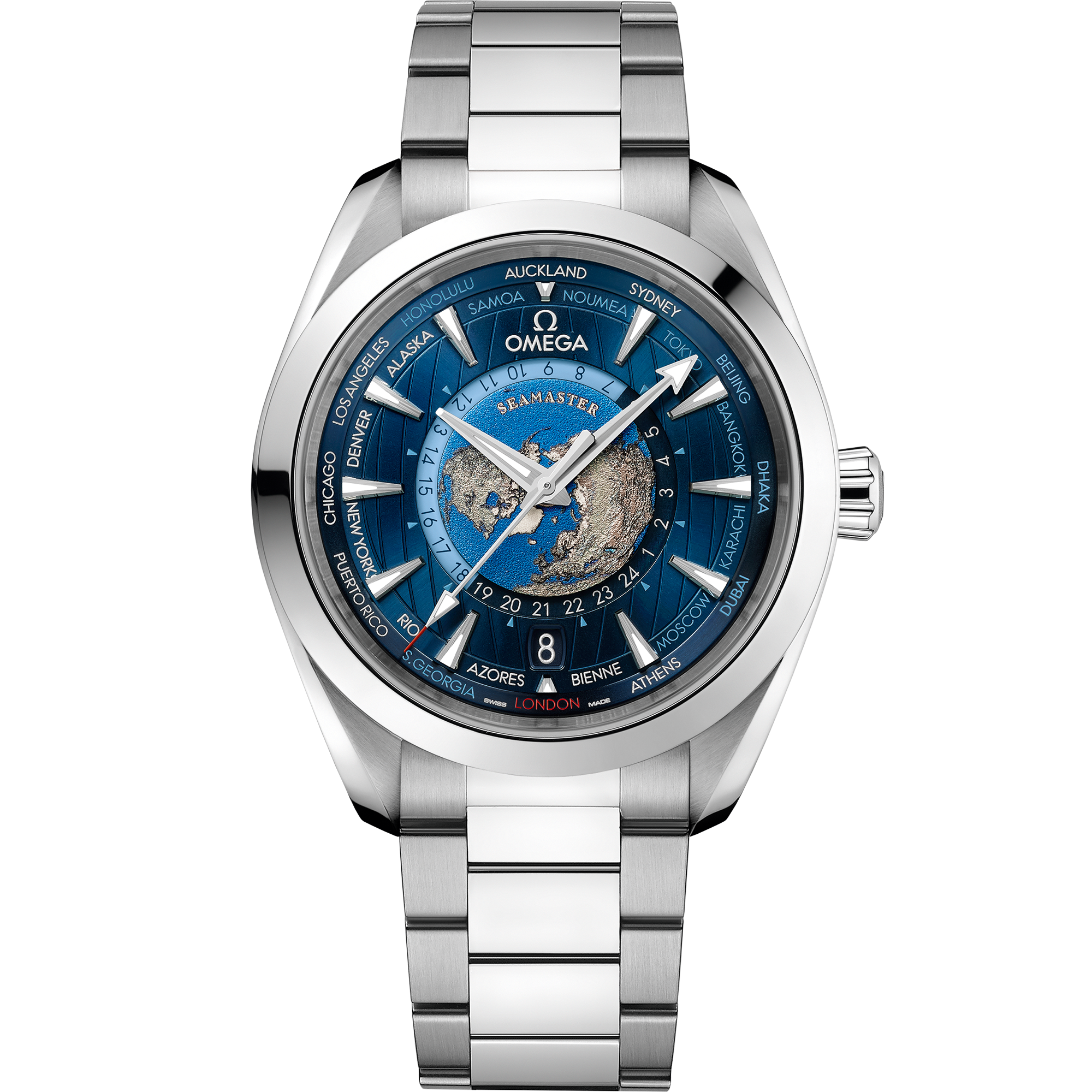 海马系列 AQUA TERRA 150米腕表 43毫米, 精钢表壳 搭配 精钢表链 - 220.10.43.22.03.001 - 影像 1