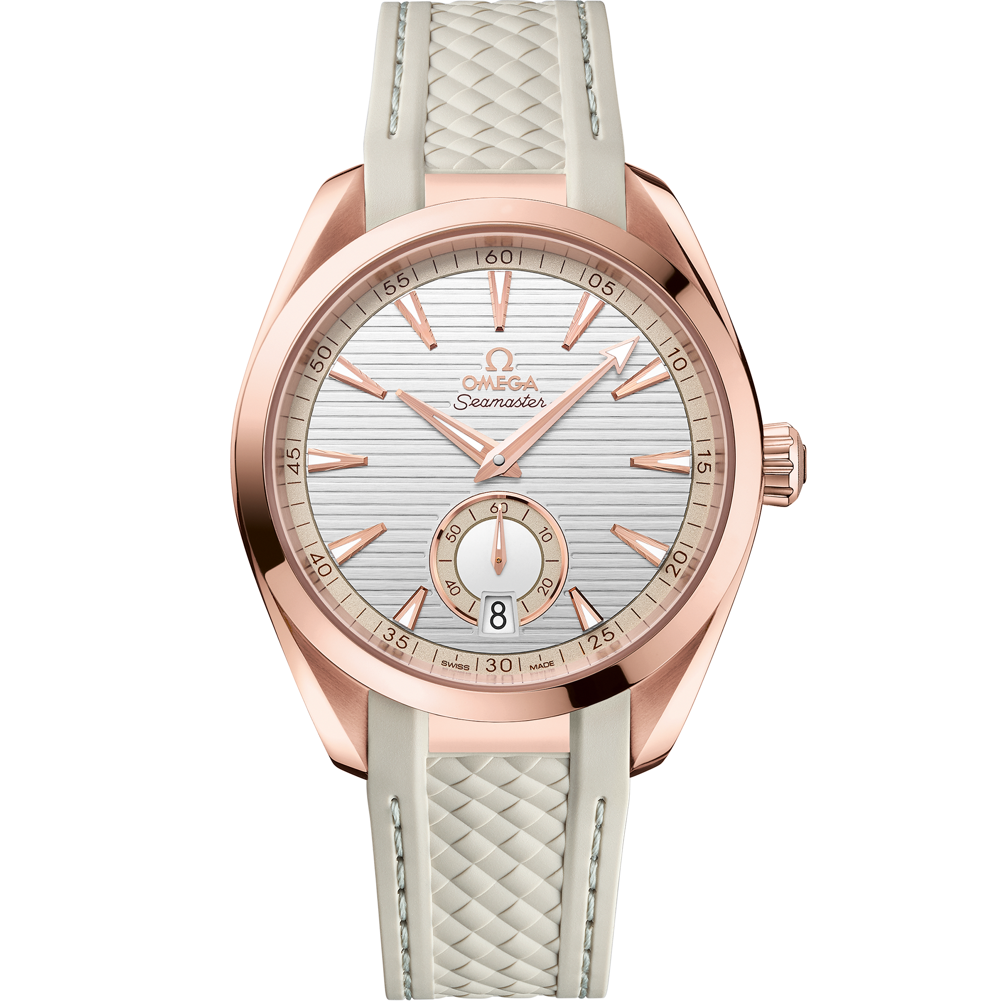 海马系列 AQUA TERRA 150米腕表 41毫米, Sedna™ 18k金表壳 搭配 橡胶表带 - 220.52.41.21.02.001 - 影像 1