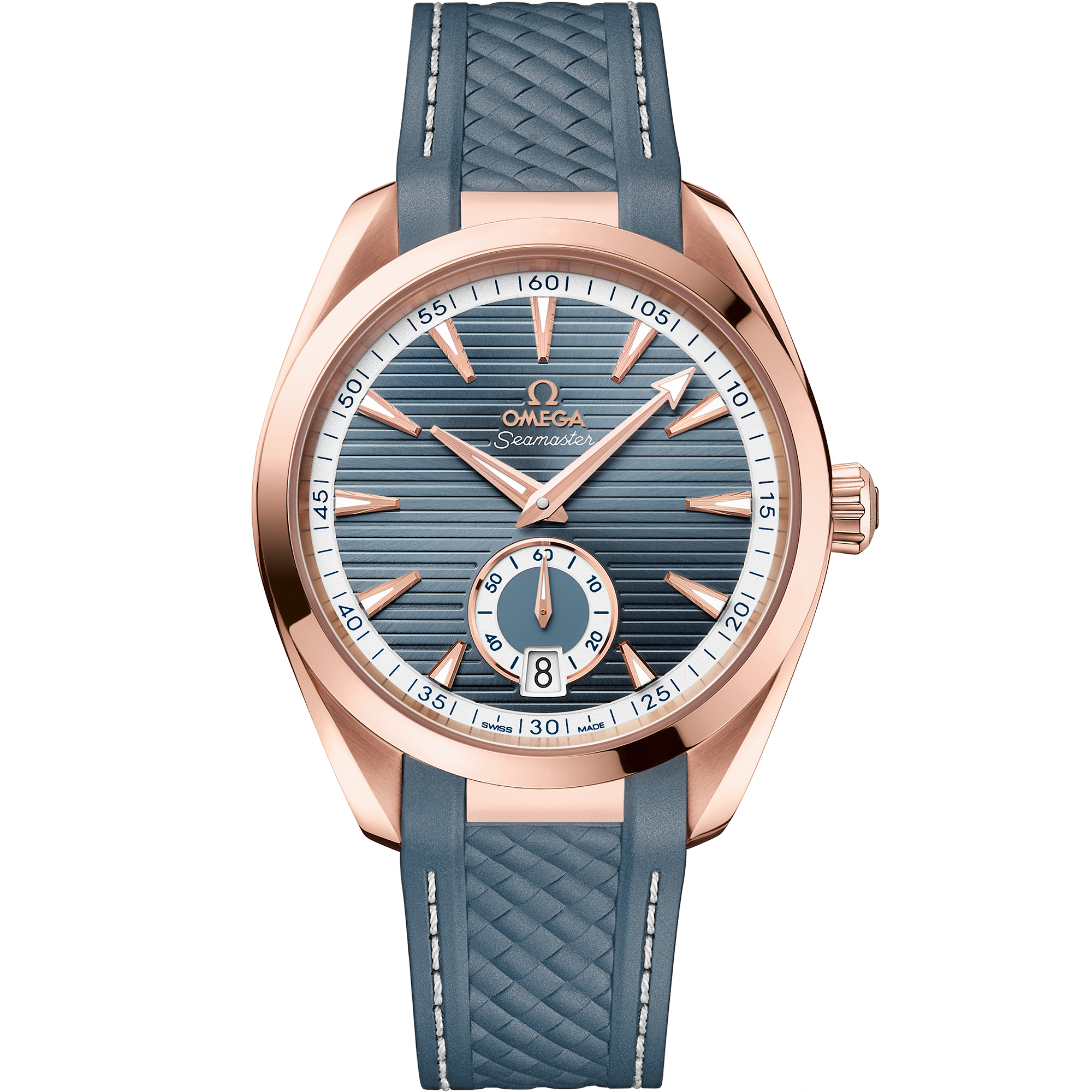 海马系列 AQUA TERRA 150米腕表 41毫米, Sedna™ 18k金表壳 搭配 橡胶表带 - 220.52.41.21.03.002 - 影像 1