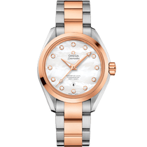 海马系列 AQUA TERRA 150米腕表 34毫米, 精钢-Sedna™ 18k金表壳 搭配 精钢-Sedna™ 18k金表链 - 23120342055001