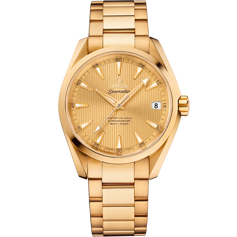 海马系列 AQUA TERRA 150米腕表 38.5毫米, 黄色18 k金表壳 搭配 黄色18 k金表链 - 231.50.39.21.08.001 - 影像 1