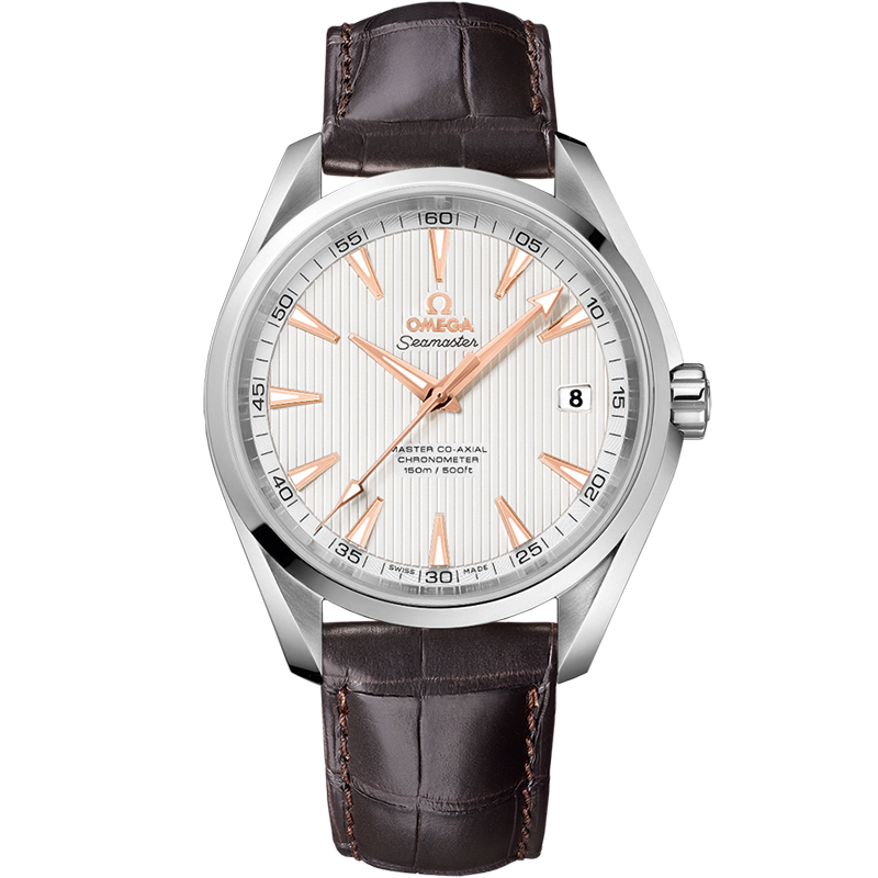 海马系列 AQUA TERRA 150米腕表 41.5毫米, 精钢表壳 搭配 皮表带 - 231.13.42.21.02.003 - 影像 1