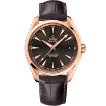 海马<span class="nowrap">系列</span> 41.5毫米, 红色k金表壳 搭配 皮表带 - 23153422106002