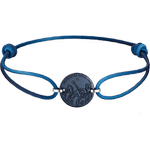 海马系列 手链, 蓝色绳带, 经过蓝色CVD处理的精钢 - B607ST0000105