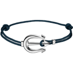 海马系列 手链, 深蓝色绳带, 精钢 - B607ST0000305