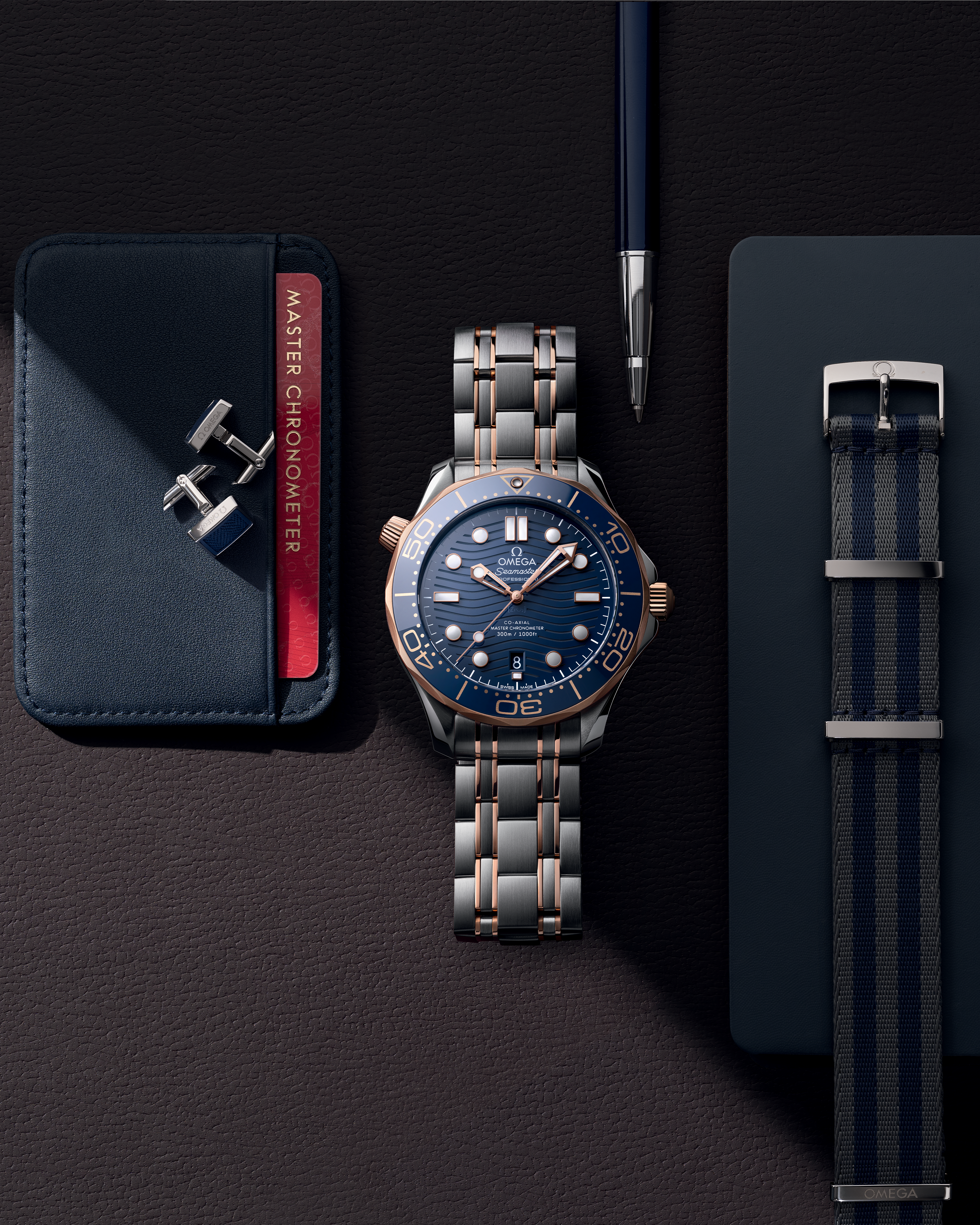 海马系列 300米潜水表 42毫米, 精钢-Sedna™ 18k金表壳 搭配 精钢-Sedna™ 18k金表链 - 210.20.42.20.03.002 - 影像 3