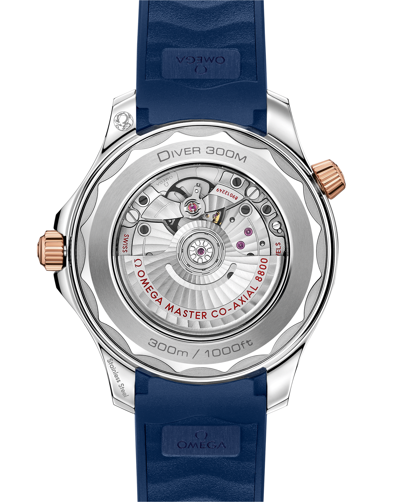 海马系列 300米潜水表 42毫米, 精钢-Sedna™ 18k金表壳 搭配 橡胶表带 - 210.22.42.20.03.002 - 影像 2