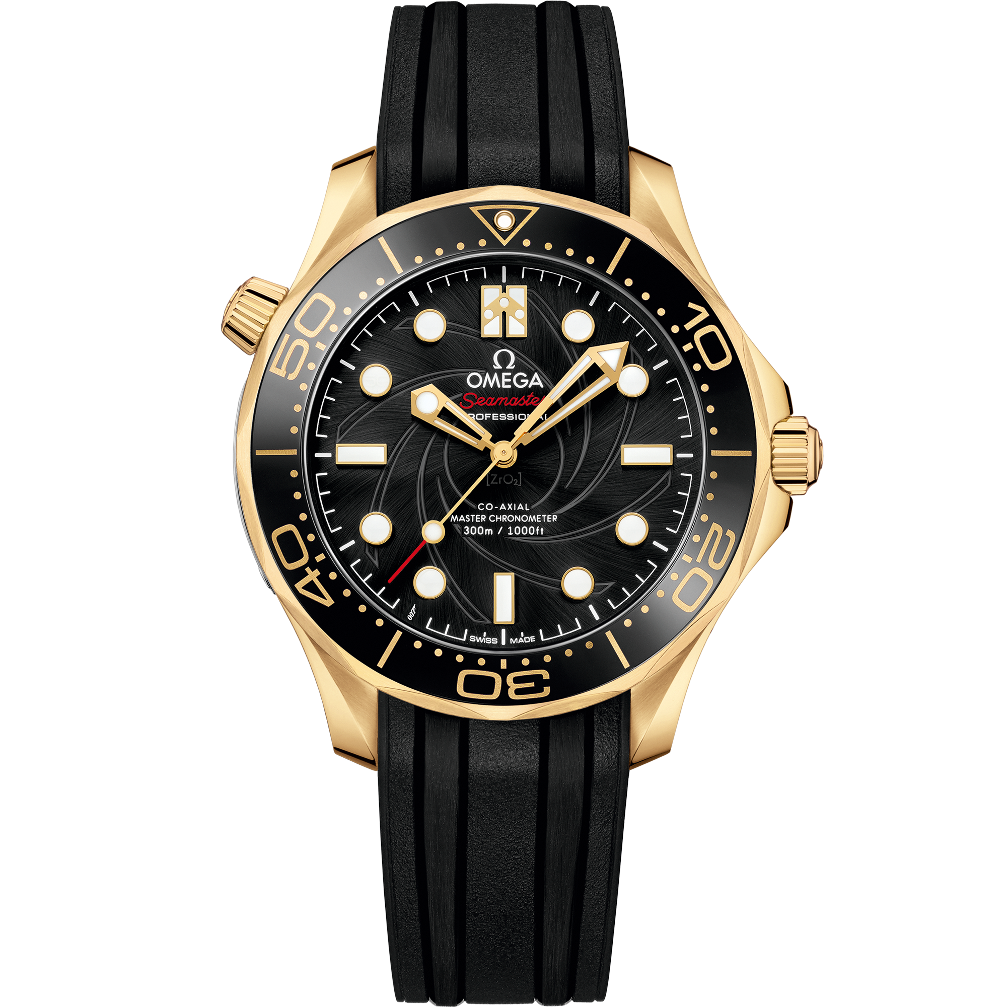 海马系列 300米潜水表 42毫米, 黄色18 k金表壳 搭配 橡胶表带 - 210.62.42.20.01.001 - 影像 1