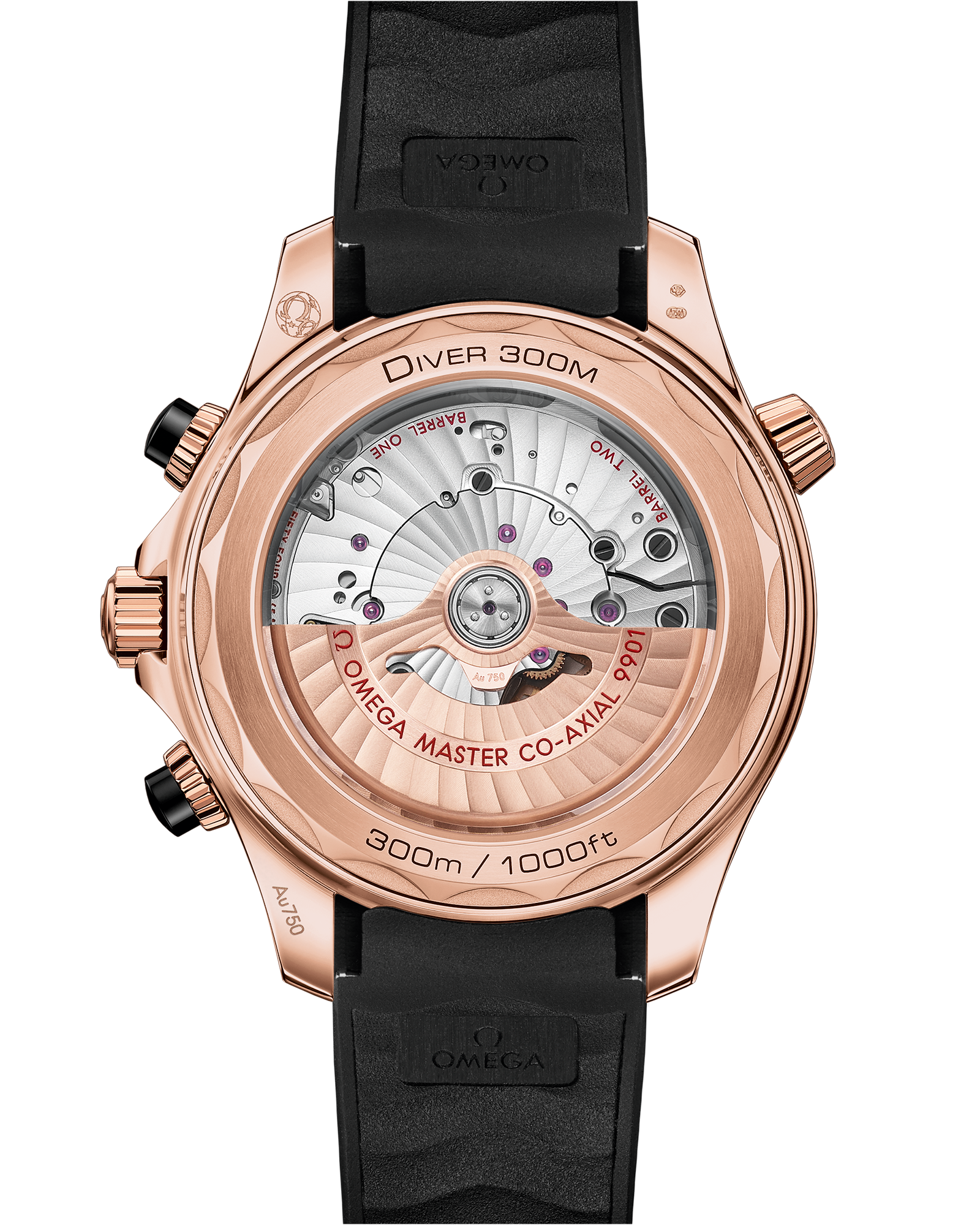 海马系列 300米潜水表 44毫米, Sedna™ 18k金表壳 搭配 橡胶表带 - 210.62.44.51.01.001 - 影像 2