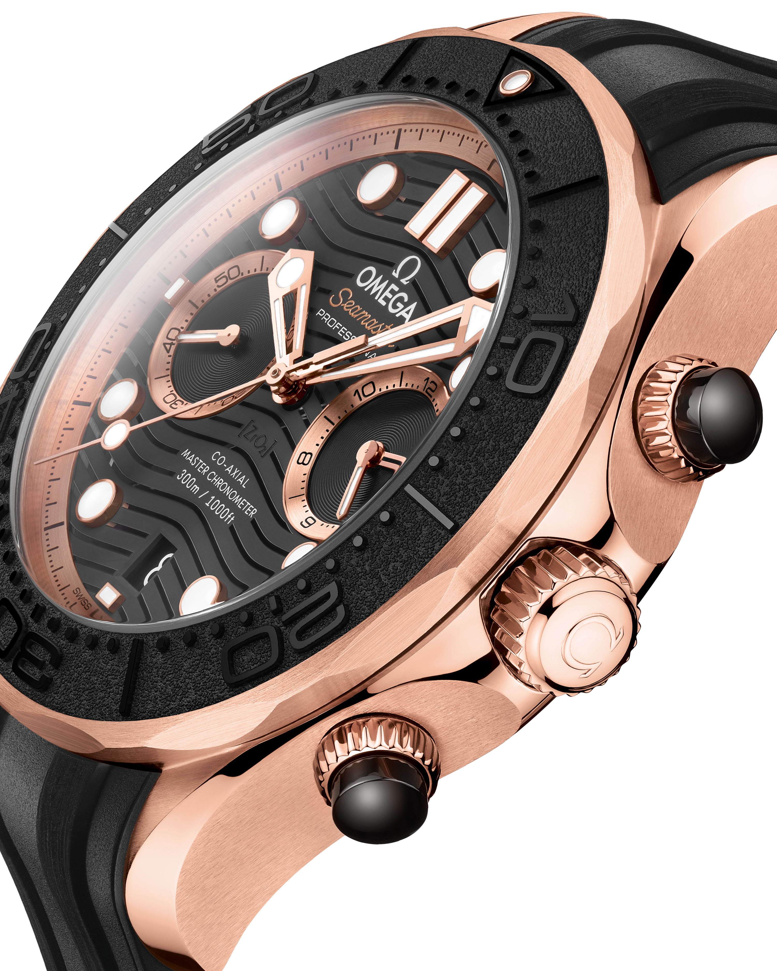 海马系列 300米潜水表 44毫米, Sedna™ 18k金表壳 搭配 橡胶表带 - 210.62.44.51.01.001 - 影像 3