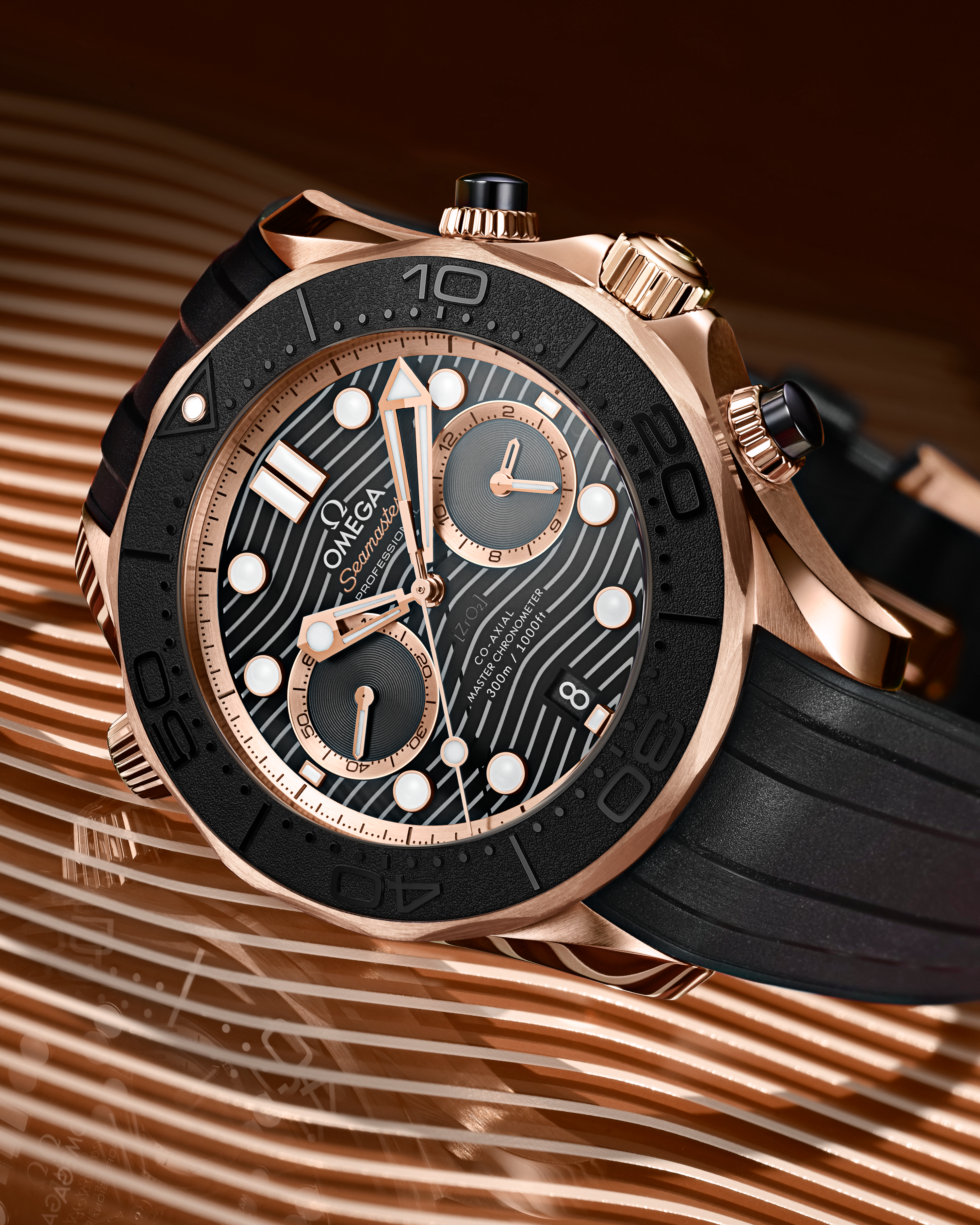 海马系列 300米潜水表 44毫米, Sedna™ 18k金表壳 搭配 橡胶表带 - 210.62.44.51.01.001 - 影像 4