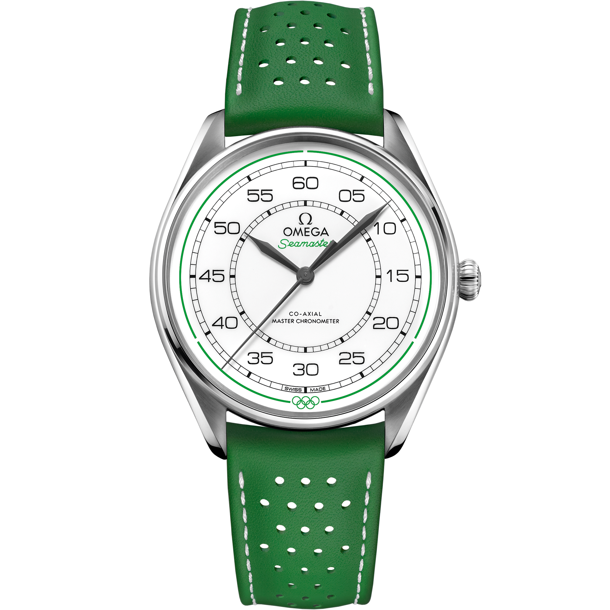 海马系列 奥运会正式计时 39.5毫米, 精钢表壳 搭配 皮表带 - 522.32.40.20.04.005 - 影像 1