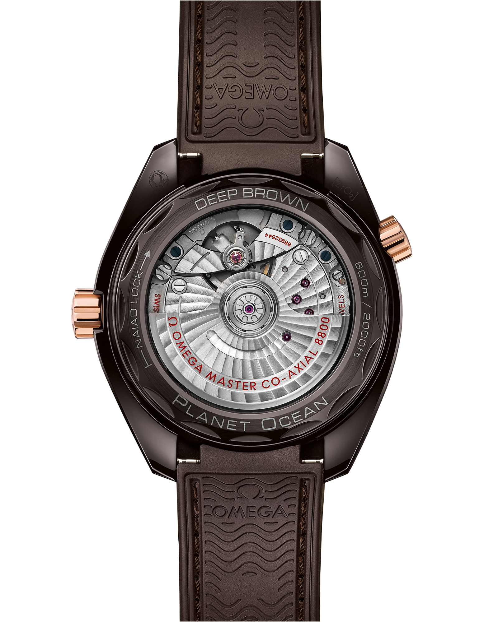 海马系列 海洋宇宙600米 39.5毫米, 棕色陶瓷 搭配 橡胶表带 - 215.62.40.20.13.001 - 影像 2