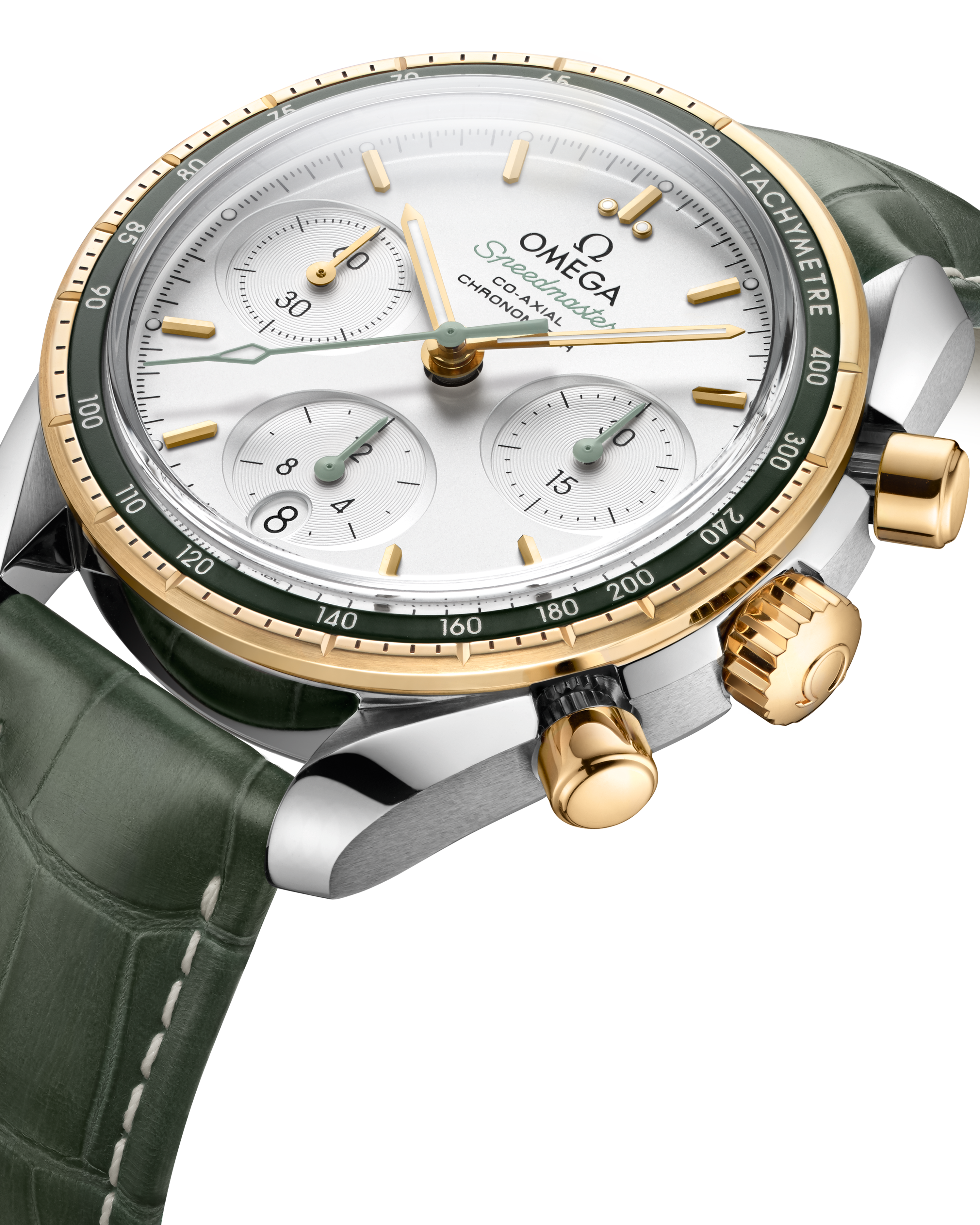 超霸系列 超霸38毫米腕表 38毫米, 精钢-黄色18 k金表壳 搭配 皮表带 - 324.23.38.50.02.001 - 影像 2