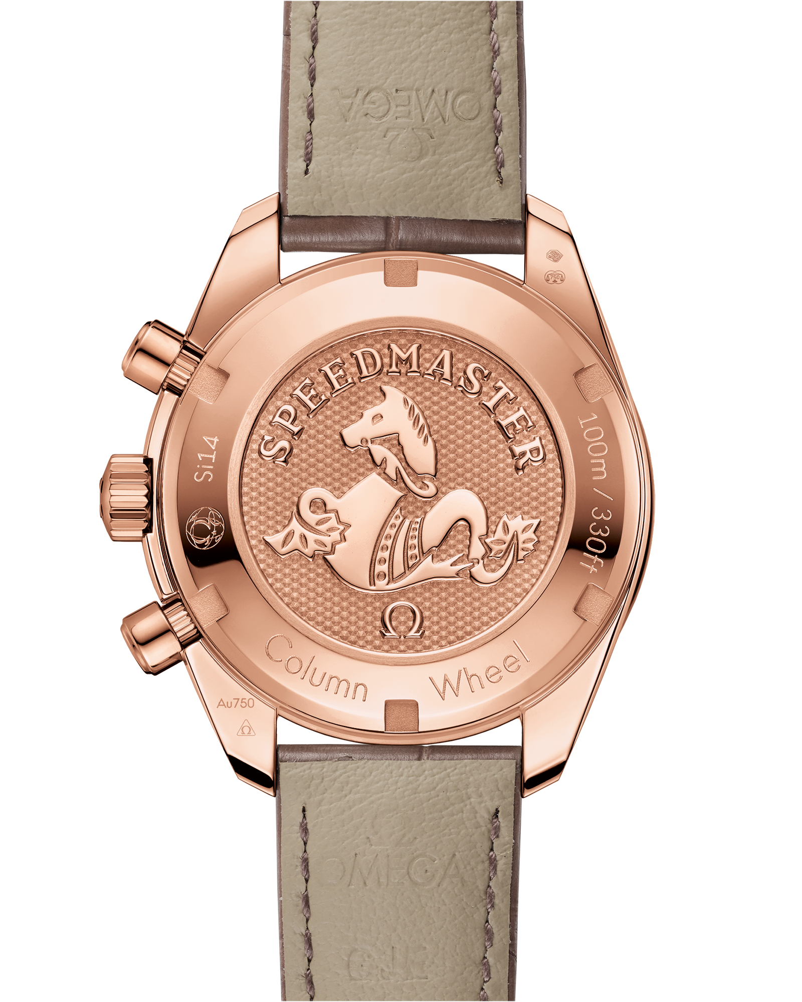 超霸系列 超霸38毫米腕表 38毫米, Sedna™ 18k金表壳 搭配 皮表带 - 324.68.38.50.02.003 - 影像 2