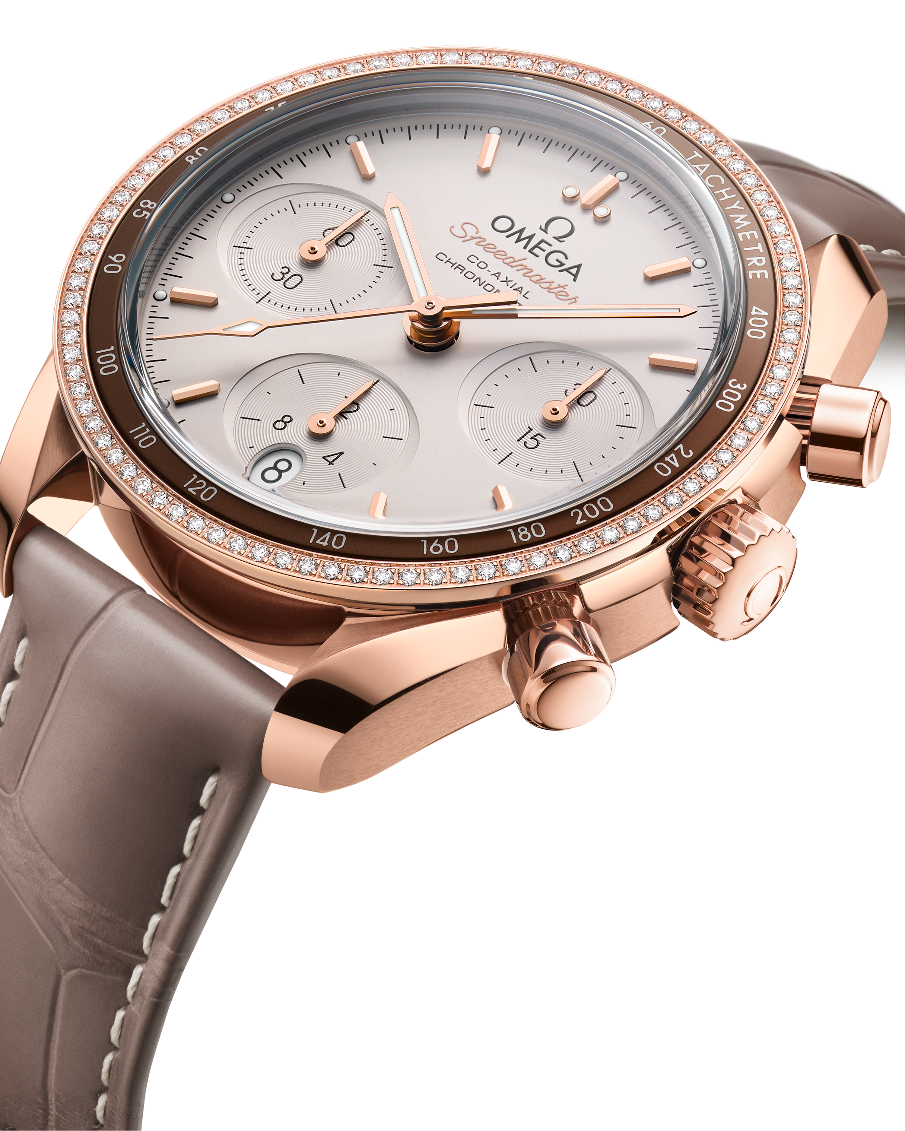 超霸系列 超霸38毫米腕表 38毫米, Sedna™ 18k金表壳 搭配 皮表带 - 324.68.38.50.02.003 - 影像 4