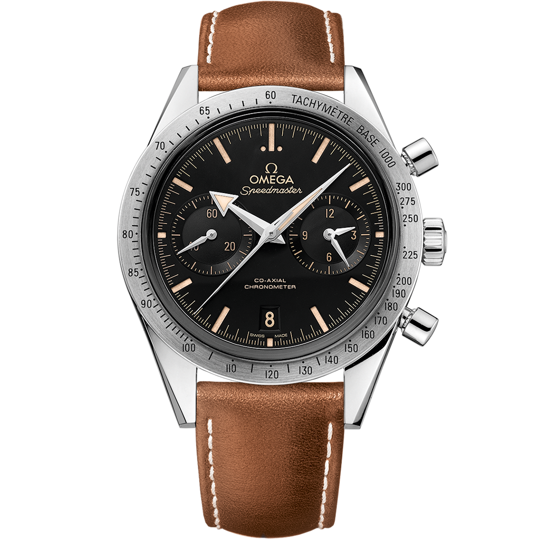 超霸系列 超霸'57腕表 41.5毫米, 精钢表壳 搭配 皮表带 - 331.12.42.51.01.002 - 影像 1