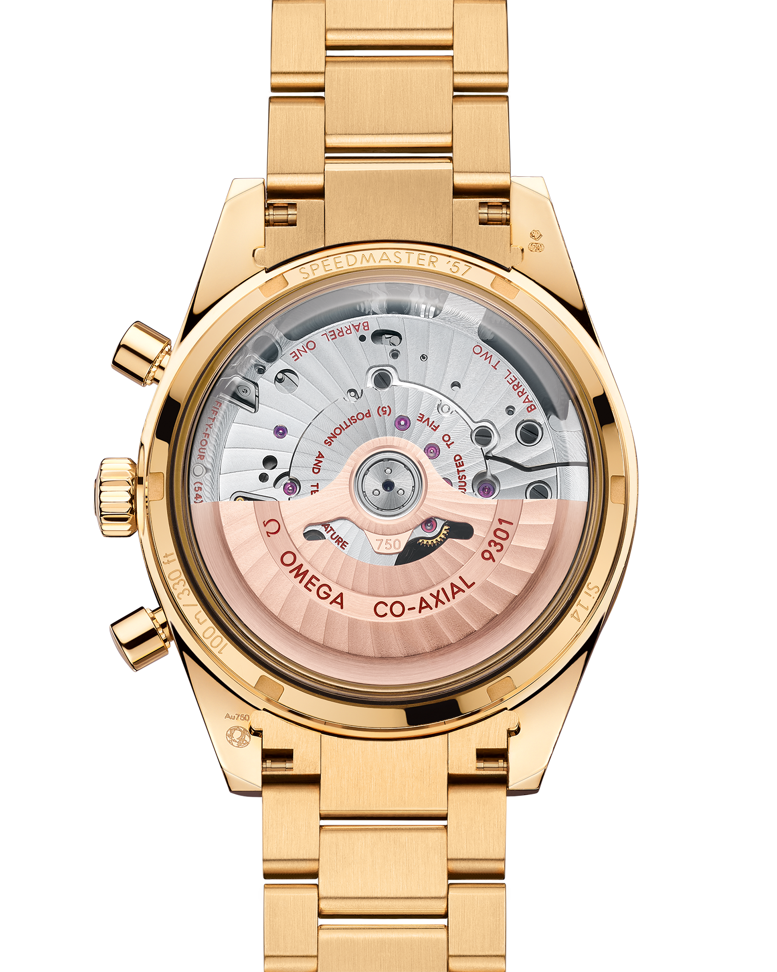 超霸系列 超霸'57腕表 41.5毫米, 黄色18 k金表壳 搭配 黄色18 k金表链 - 331.50.42.51.08.001 - 影像 2