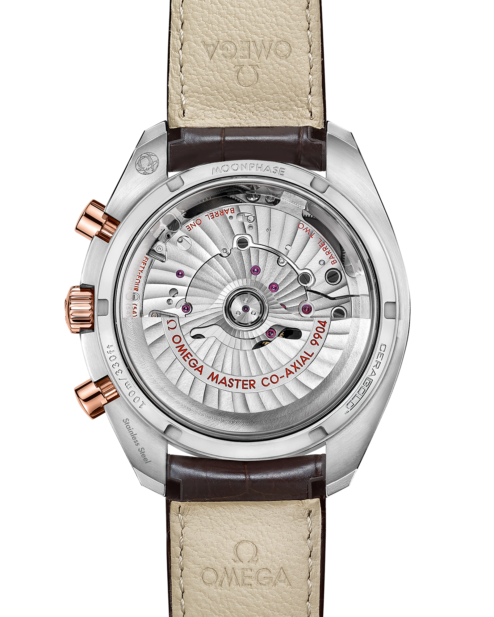 超霸系列 月相功能 44.25毫米, 精钢-Sedna™ 18k金表壳 搭配 皮表带 - 304.23.44.52.13.001 - 影像 2