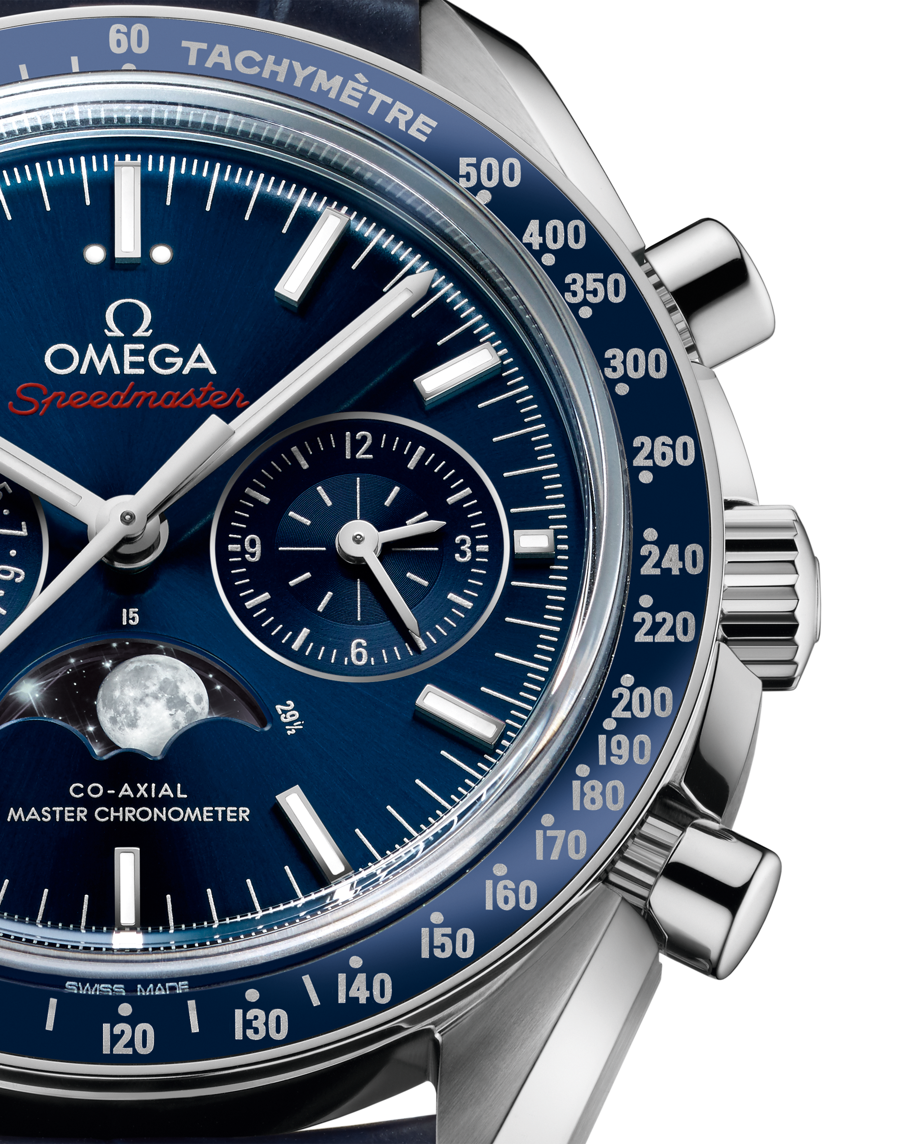 超霸系列 月相功能 44.25毫米, 精钢表壳 搭配 皮表带 - 304.33.44.52.03.001 - 影像 3