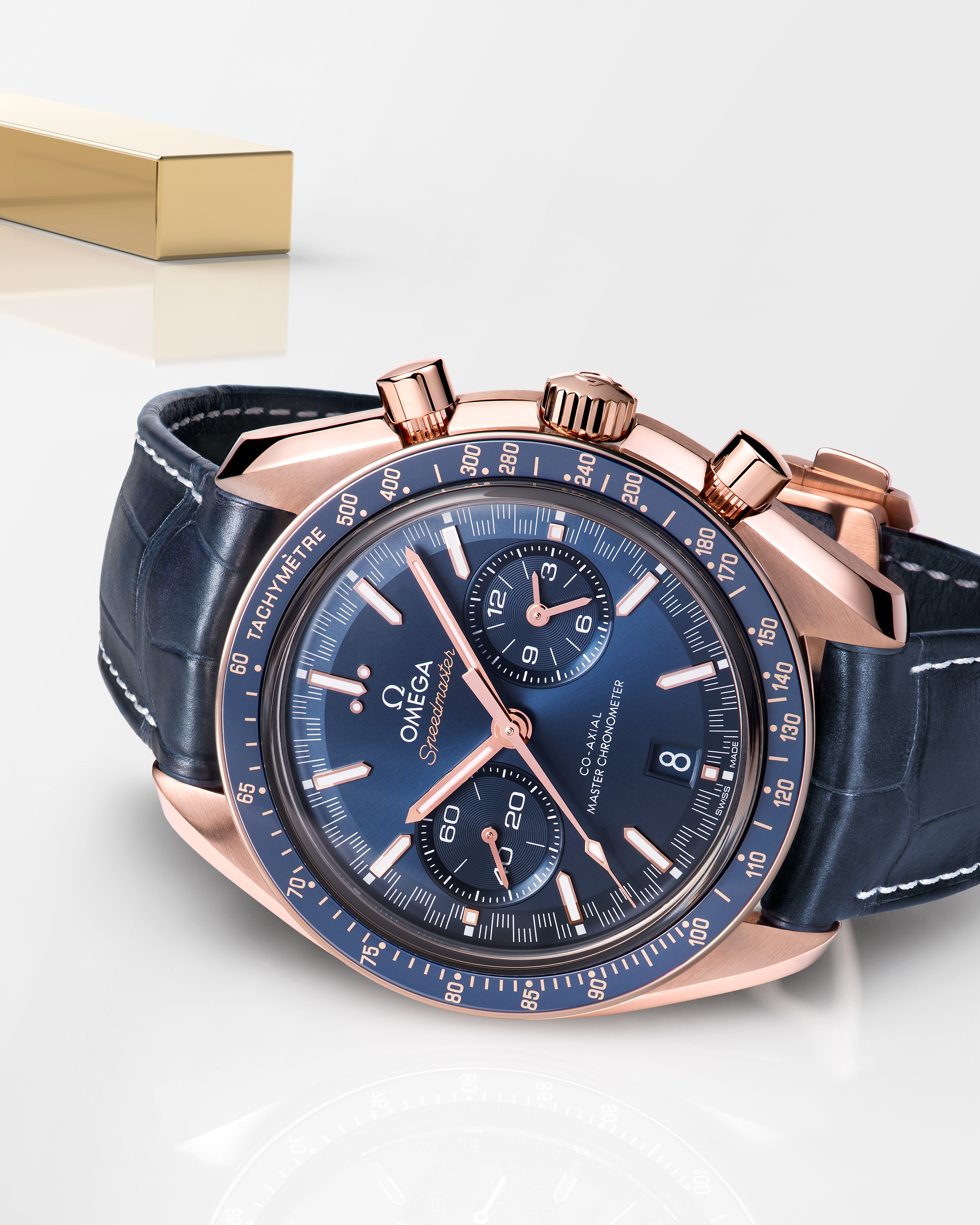 超霸系列 赛车计时表 44.25毫米, Sedna™ 18k金表壳 搭配 皮表带 - 329.53.44.51.03.001 - 影像 3