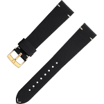 两件式表带 - 黑色皮表带，搭配针扣 - 032CUZ006675