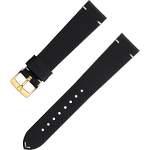 两件式<span class="nowrap">表带</span> - 黑色皮表带，搭配针扣 - 032CUZ006675W