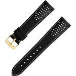 两件式<span class="nowrap">表带</span> - 黑色皮表带，搭配针扣 - 032CUZ009780W