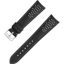 两件式表带 - 黑色皮表带，搭配针扣 - 032CUZ010017